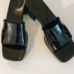 Black Gucci Sandals